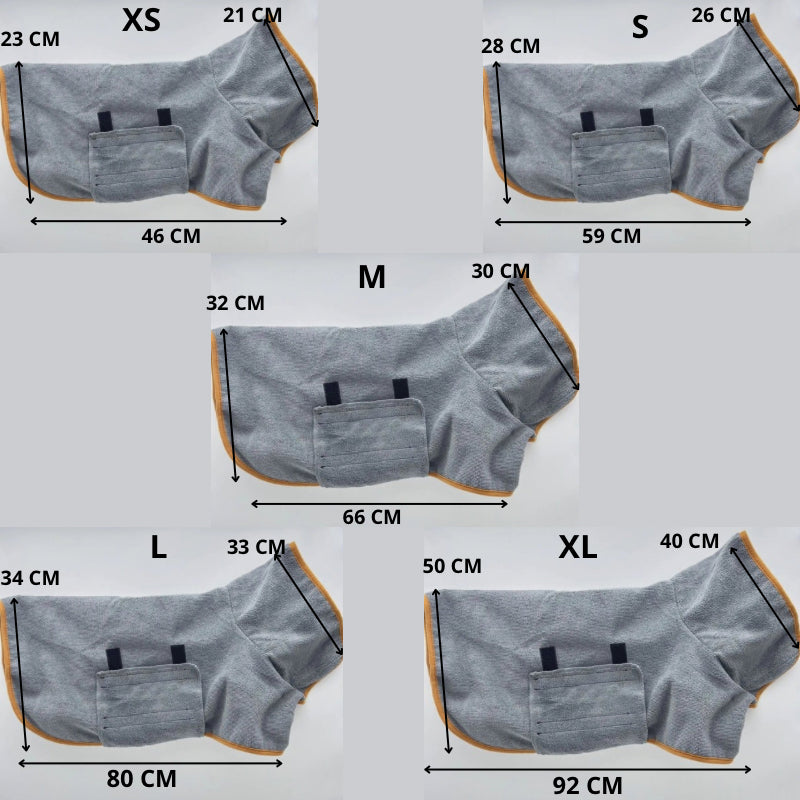 Peignoir absorbant