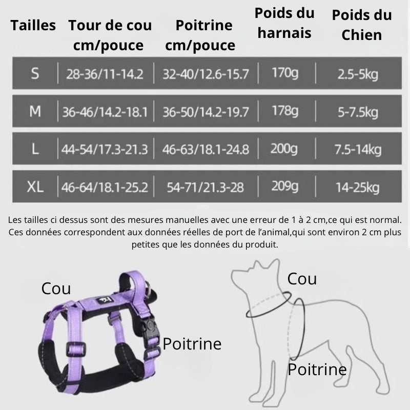 Harnais léger réfléchissant