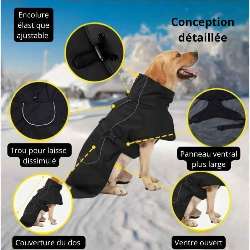 Manteau d’hiver imperméable doublé flanelle