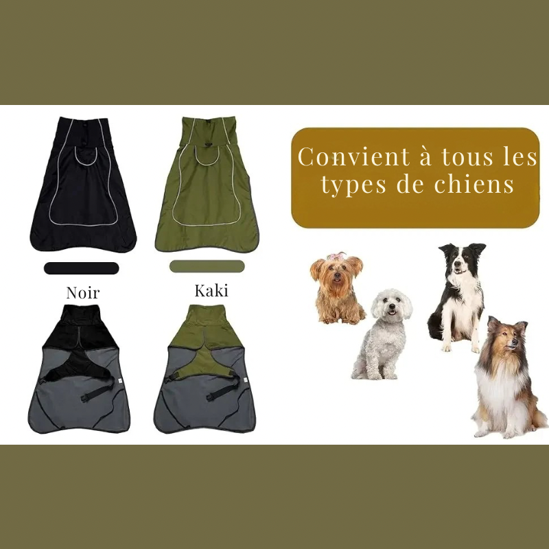 Manteau d’hiver imperméable doublé flanelle